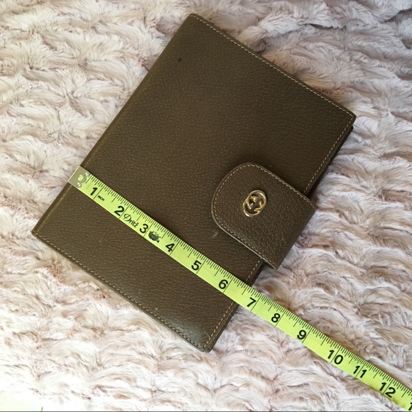 😊 Sold-Gorgeous Vintage Gucci Agenda Brown - Picture 3 of 8